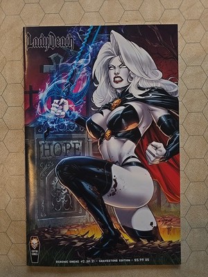 Lady Death Demonic Omens #2 Gravestone Variant Coffin Comics