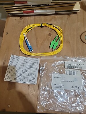 810-L87-010FT Fiber Optic  VS 10FT LC SC/APC SM DPX PVC New