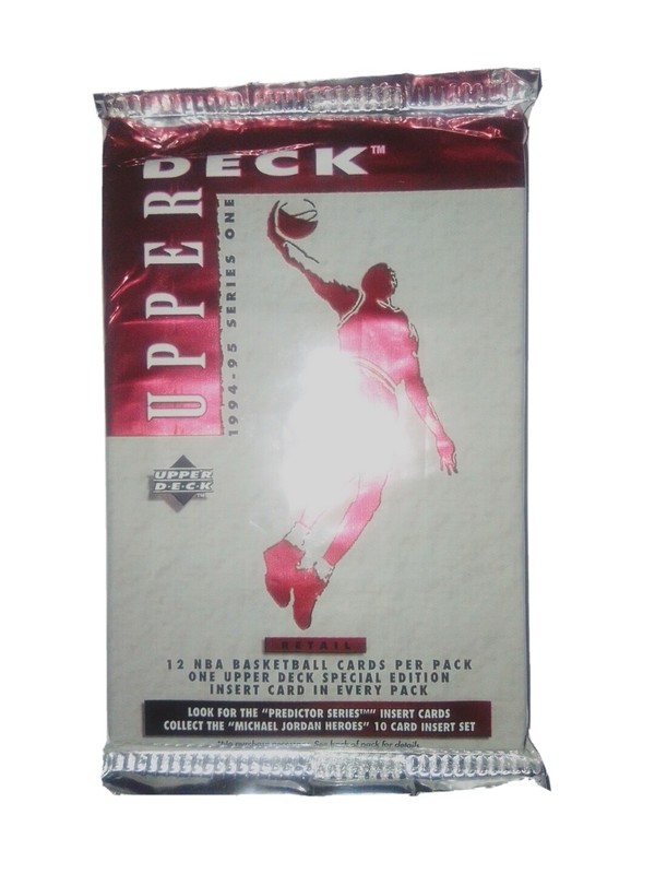 Retail Pack 1994-95 Upper Deck Series 1 Nba Basketball (12 Card) Unopened Jordan