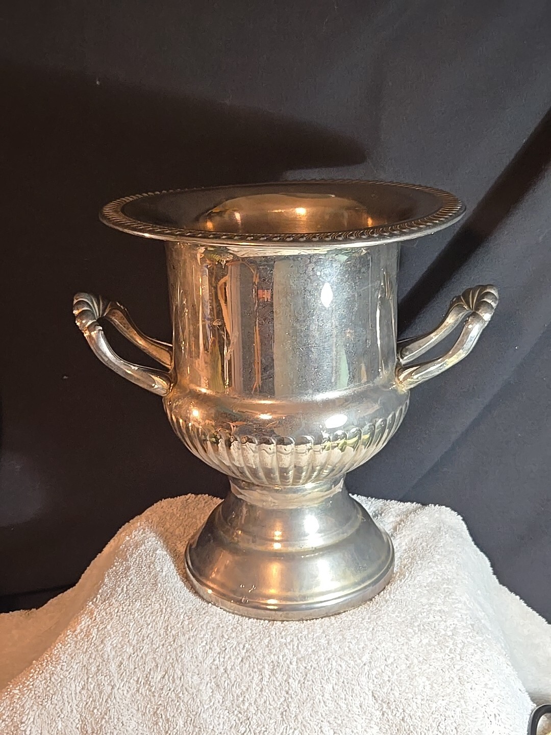 2000 Celebration Disney World Swan Dolphin Resort Silver Cup Champage Bucket 10"