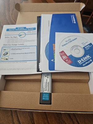 D-Link DWL-G122 Wireless G 802.11g 54Mbps USB Adapter Open Box