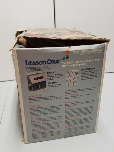 Vintage 1980 VTech Lesson One Computer Electronic Math Educational Toy
