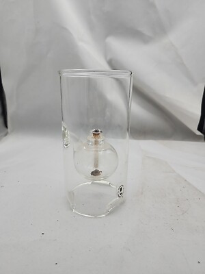 Wolfard Glass Blowing Company Hand Blown Glass Oil Lamp 6'' W/Wick