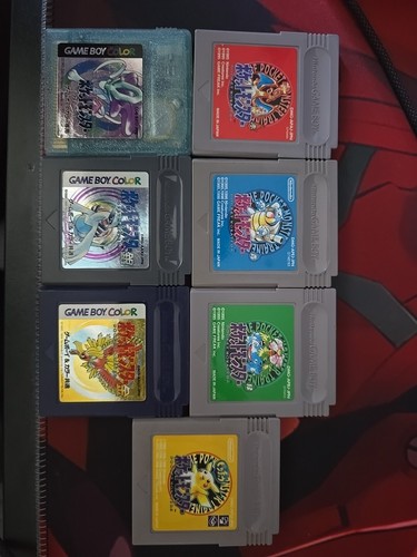 Pokemon set Nintendo GameBoy GB Pocket Monster Lot of 7 Pokemon set Nintendo GameBoy GB Pocket Monster Lot of 7