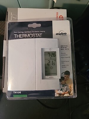 Aube TH106 Electric Heating 7-Day Programmable Home Thermostat  BRAND NEW