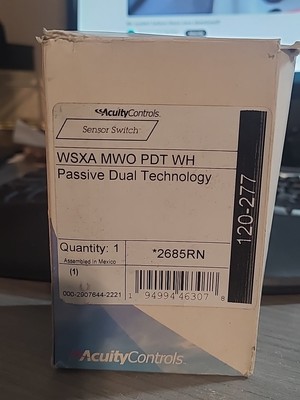 New Open Box Acuity Wall Switch Sensor Dual Tehcnology 2-Way 2685RN