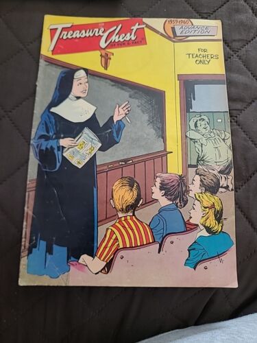 ::Lot 5 Comic Books 1959-61 Treasure Chest,Mighty Atom,Frosty,Santa,Glass Mtn.