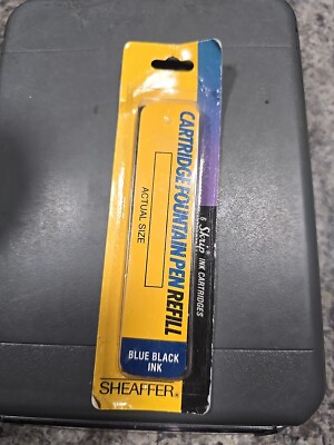 New Old Stock Sealed Sheaffer Skrip Ink Cartridges Blue Black - 6 Cartridges