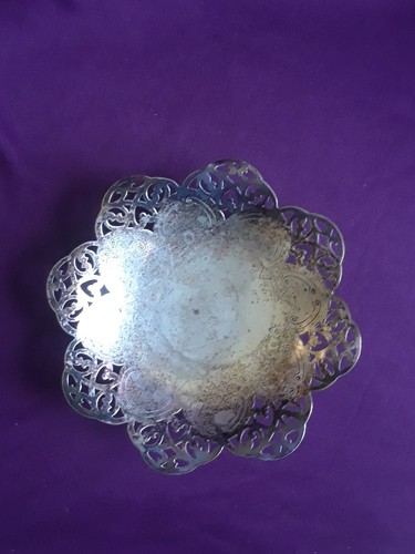 WMA ROGERS silver antique plate Presentation Dish