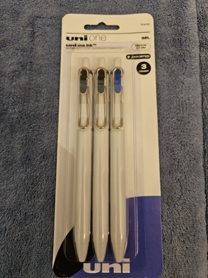 Uni One Ink Gel Pen  Medium Point  0.7 mm  Assorted Ink  3Count