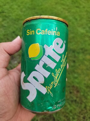 Puerto Rico Vintage Sprite Can 1987 by Coca cola Company!