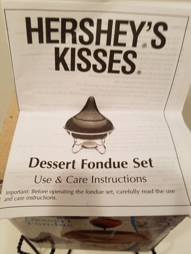 Vintage Hershey Kisses Fondue Set w/skewers Never Used