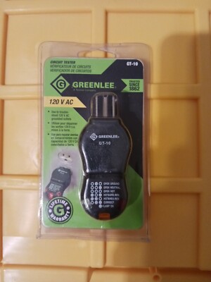    Brand New Greenlee GT-10GFI Tester, Circuit GFI, Circuit Tester Polarity Cube