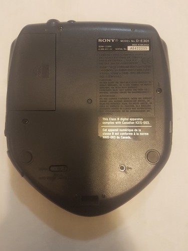 sony d-e301 discman compact disc player mega bass avls 1bit DAC shock protection