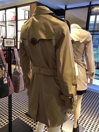 Pre-owned Coach Women's Mid Length Tan Trench Coat $550 Retail Price In Brown