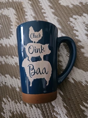 Blue Chick Pig Sheep Coffee Mug
