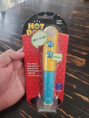 Learning Resources Hot Dots Talking Pen Single Interactive Yellow/Blue New Extra
