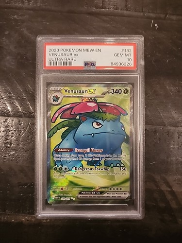 PSA 10 Venusaur EX #182 Full Art Ultra Rare Holo 2023