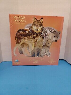 Sealed Sunsout Jigsaw Puzzle 1000 Piece Wolf Song Dennis Rogers new sealed