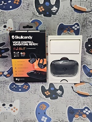 Skullcandy Push Active XT Bluetooth Earbuds - Black/Orange *OPEN NEW*