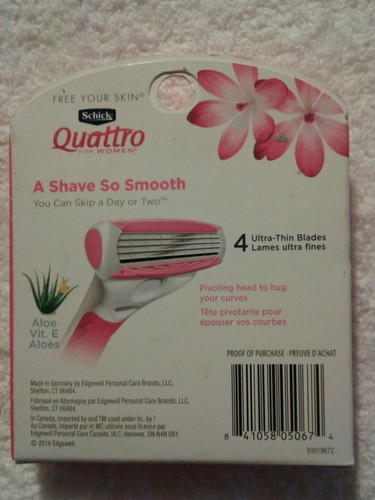 Schick Quattro For Women Refill Cartridges 4 Plus 2 Pack (NIP)