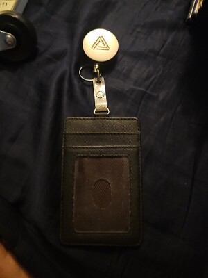 Azzra Retractable Badge Holder Reel With Belt Clip Key Ring