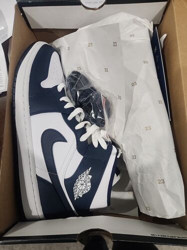 Nike Jordan 1 Mid Obsidian 2019 (554724-174) Men's Size 8-13 Nike Jordan 1 Mid Obsidian 2019 (554724-174) Men's Size 8-13