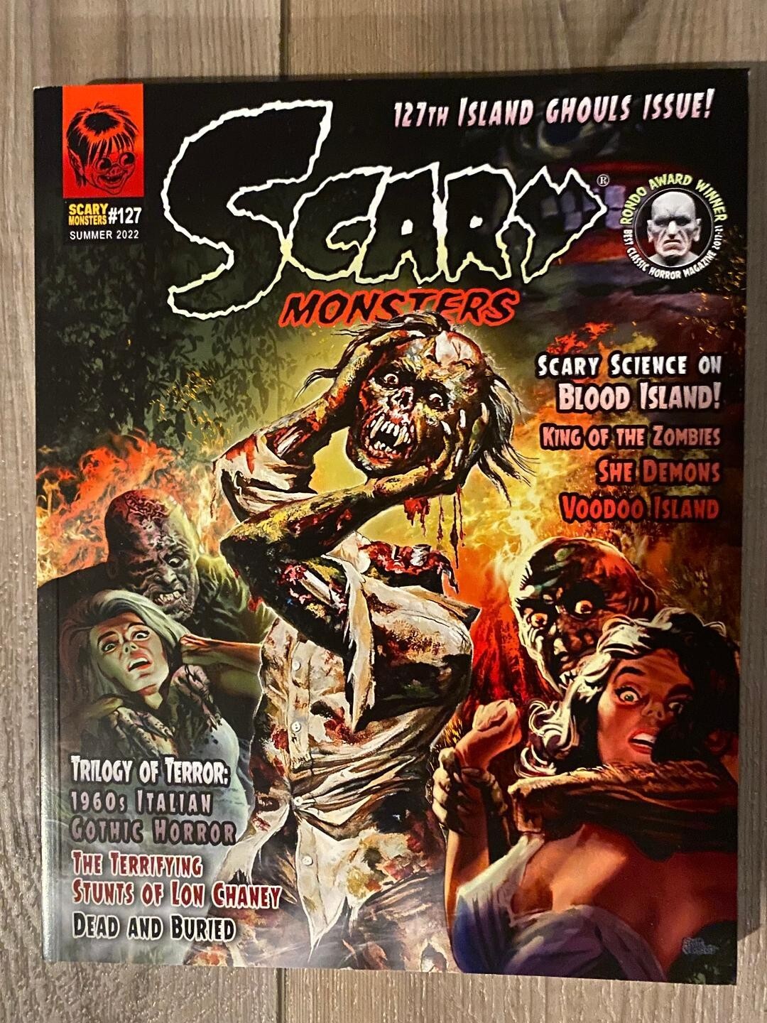 SCARY MONSTERS Mag No 127 B/W Memories ISLAND GHOULS Issue BLOOD 
