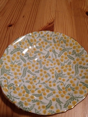 Vintage Old Royal Bone China England Tea Cup Saucer  Set Yellow Dandelions