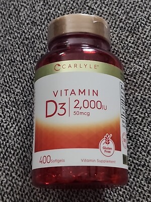 Vitamin D3 5000IU | 500 Softgels | Value Size, Non-GMO, Gluten Free