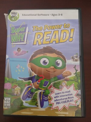 The Power to Read! CD-ROM Video Game (PBS Kids) DVD win mac learning excellent 