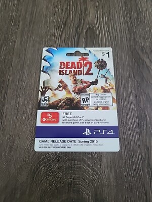 DEAD ISLAND 2 RESERVATION CARD 2015