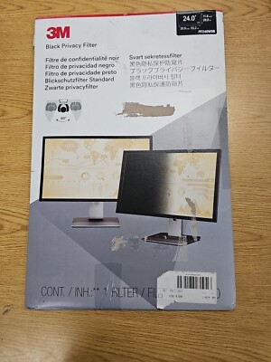 3M Black Privacy Filter for  Widescreen Monitor 