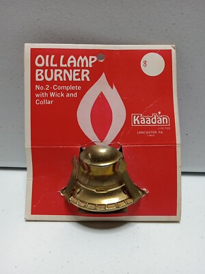 Kaadan NOS Vintage Eagle No. 2 Oil Lamp Burner With Wick and Collar