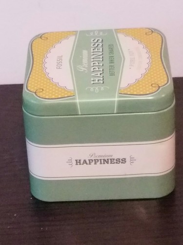 Fossil Premium Happiness Better When Shared Pure Joy Tin (Empty)