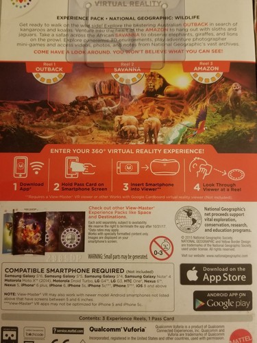 Matter DLL71 ViewMaster Experience Pack: National Geographic Wildlife