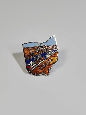 Ohio Travel Souvenir Lapel Pin Vintage By MAFCO