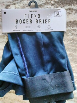 Express Flexx Micro Packaged Boxer Brief Mens Underwear Medium MINT FREESHIP!