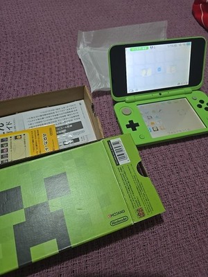 New Nintendo 2DS XL LL Minecraft Creeper Edition Console