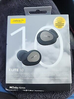 Jabra Elite 10 Dolby Atmos True Wireless Bluetooth Earbuds - Titanium Black*NEW*