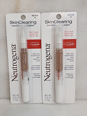 Neutrogena SkinClearing Blemish Concealer Makeup, Medium #15, Exp 12/24