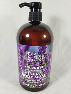 Dead Sea Collection Lavender Mineral Body Wash Reviving & Calming 33.8 Fl Oz NEW
