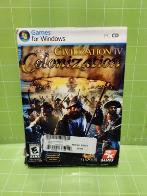 Sid Meier's Civilization IV 4: Colonization (PC Game, 2008) with Manual 