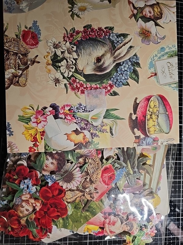 Amna Griffin 60pcs EASTER Stickers Rabbit Die Cuts
