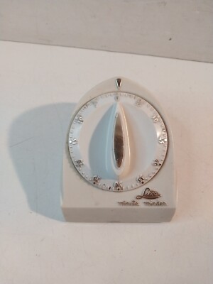 Vintage  Lux 60 Minute Minder Kitchen Timer Atomic Rocket Works