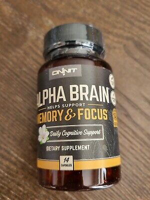 Onnit Alpha Brain Memory & Focus Dietary Supplement 14 Capsules - EXP 2025 FS 