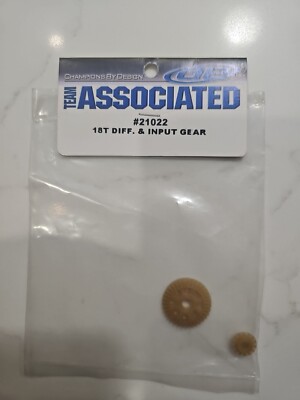 Team Associated #21022 RC18T Diff & Input Gears (Ring & Pinion)  NIB