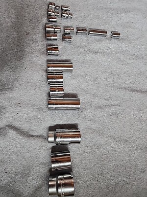 NEW 20pc Proto and others USA made socket set SAE mixed lot size 1/4'' to 1-1/2''