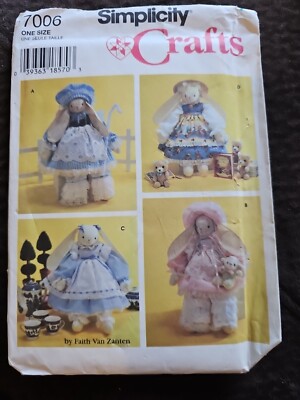 Simplicity 7006 Sewing Patterns For All Sizes Bunny And Clothes