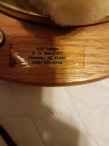 Vintage Nursery Lamp bear conductor and train